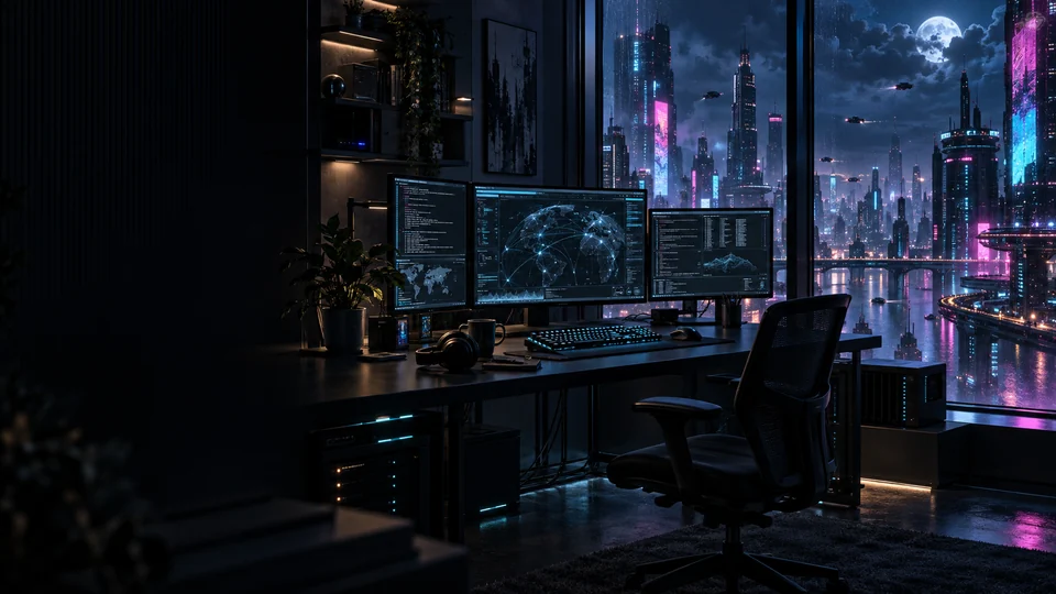 The workstation artwork used in the crypt1k homepage design.